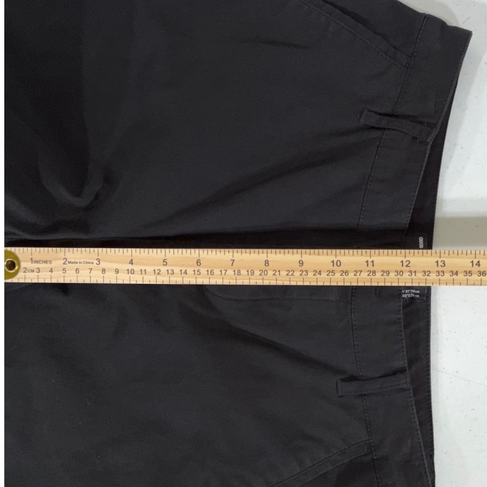 Asos Design Chino Pants 29x26 High Rise Black‎ Slim Tapered Cotton Stretch - Picture 6 of 10